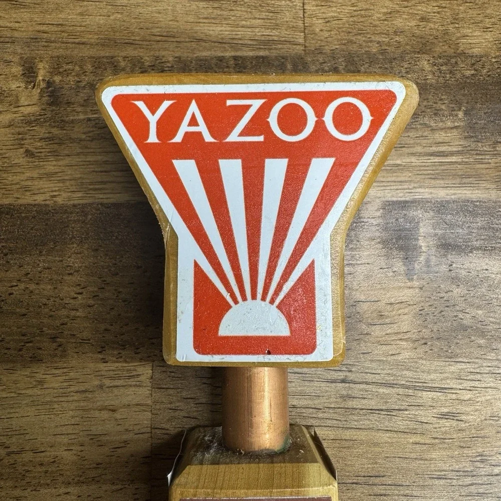 Yazoo Hefeweizen Beer Tap Handle Wood Brewery Bar Pub Mancave Decor